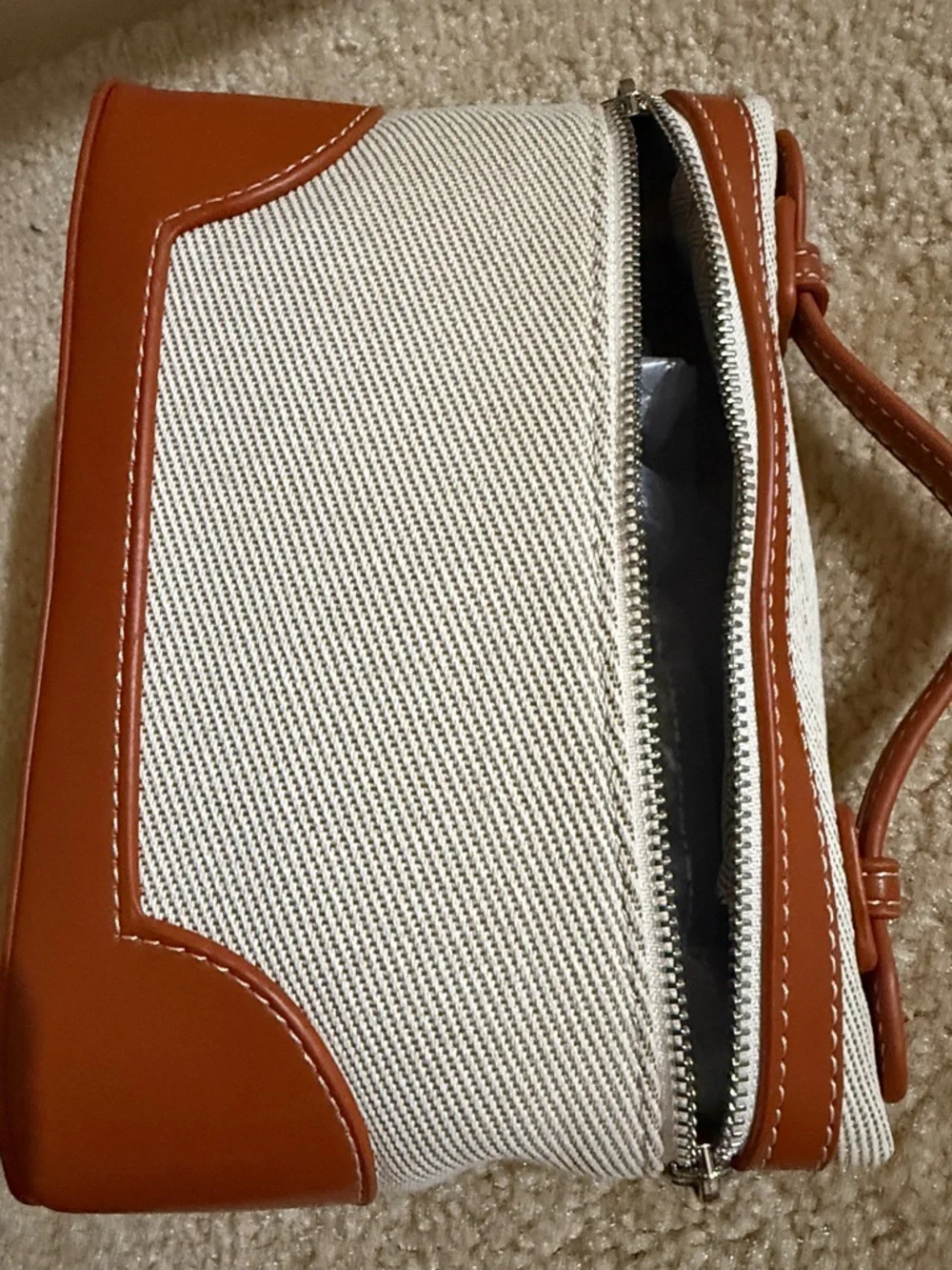 Women's Clutch/Crossbody Bag canvas with trim